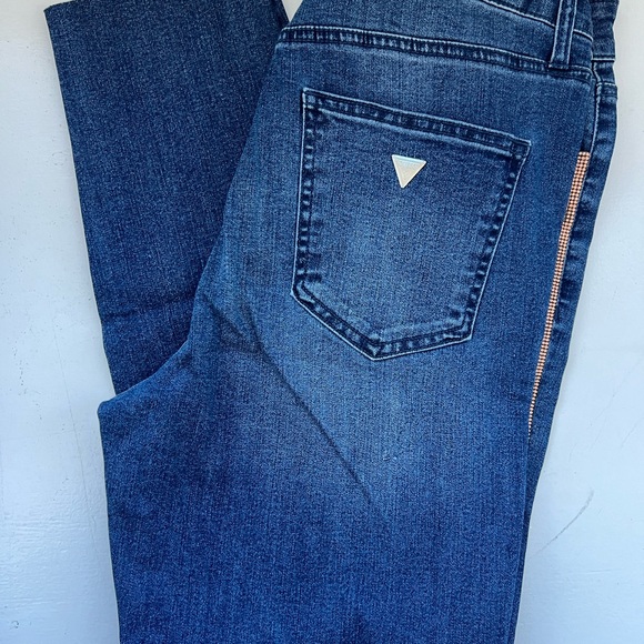 Guess Skinny Jeans with crystal trim size 10/30 - Picture 3 of 7